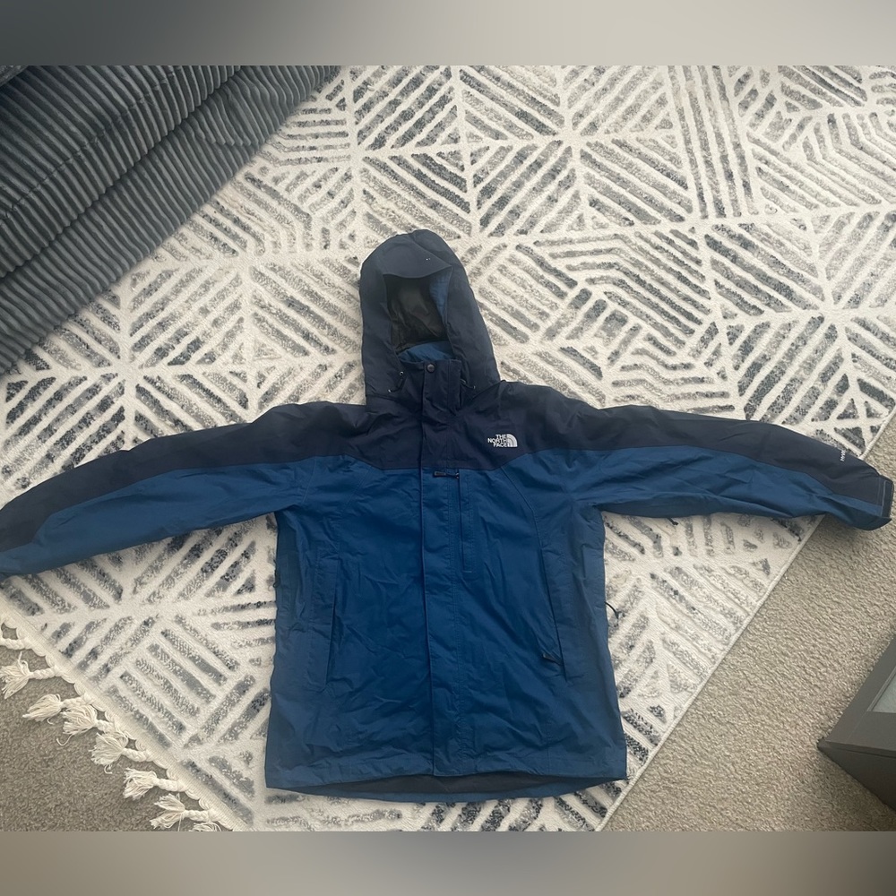 The North Face Mens Blue Hyvent Jacket Size Large Dark Wash